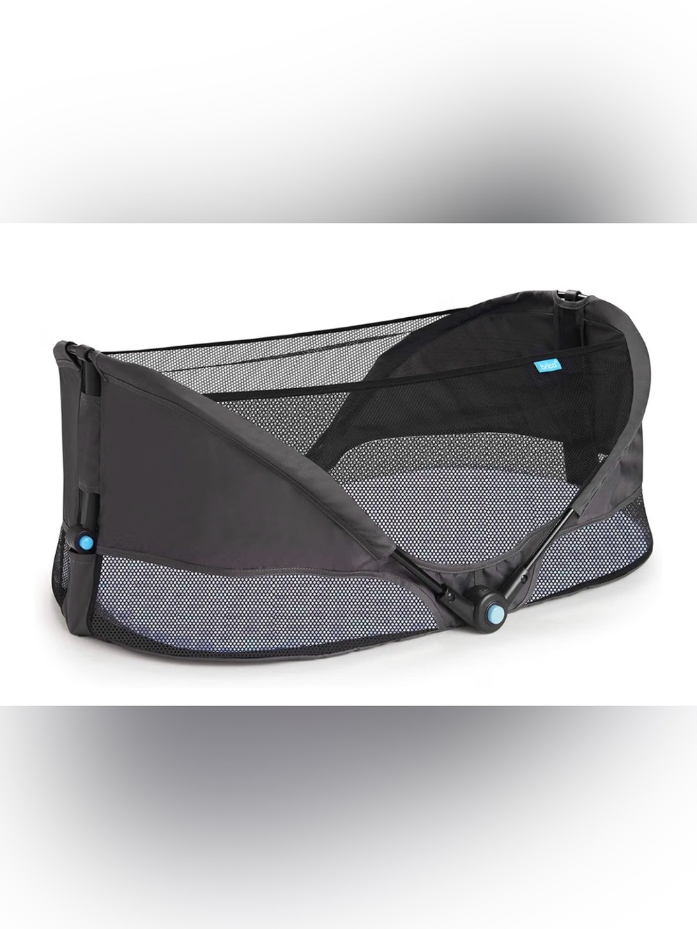 Munchkin Brica Baby Travel portable grey lounger